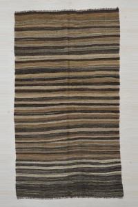 Goat Hair Rug 4x8 Stripe Goat Hair Kilim Rug 127,228
