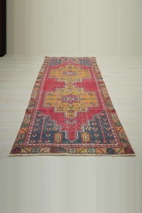 4x9 Vintage Turkish Carpet Rug 116,263 - Turkish Carpet Rug  $i