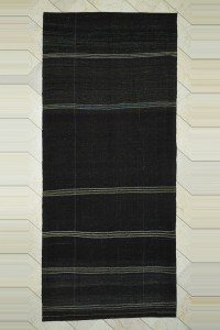 Goat Hair Rug 5.5x12 Natural Goat Hair Woven Kilim Rug 165,368