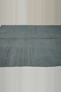 5.5x7 Overdye Gray Hemp Kilim Rug. 167,220 - Turkish Hemp Rug  $i