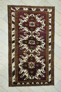 Turkish Carpet Rug 5.5x9 Old Turkish Kars Carpet Rug 166,286