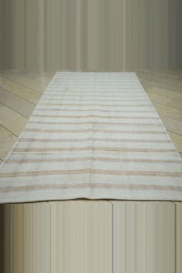 55x11 Stripe Turkish Vintage Hemp Kilim Rug 166,323 - Turkish Hemp Rug  $i