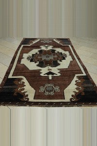 5x10 Brown Kars Carpet Rug 160,292 - Turkish Carpet Rug  $i