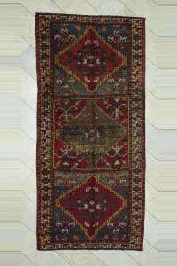 Turkish Rug Runner 5x10 Old Kurdish Rug Runner. 147,310