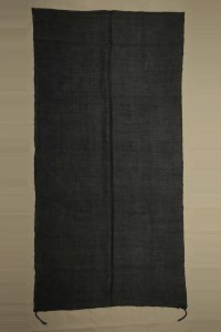 Turkish Hemp Rug 5x10 Overdye Black Hemp Rug 164,321