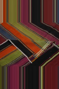 5x11 Colorful Stripe Turkish Kilim Rug 162,348 - Turkish Kilim Rug  $i
