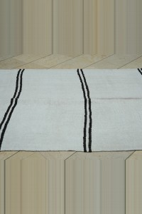 5x11 Dark Brown And White Hemp Rug 152,335 - Turkish Hemp Rug  $i