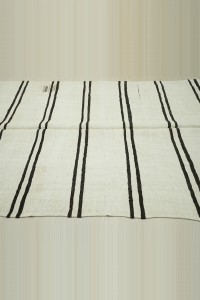 5x12 Brown And White Hemp Kilim Rug 162,373 - Turkish Hemp Rug  $i