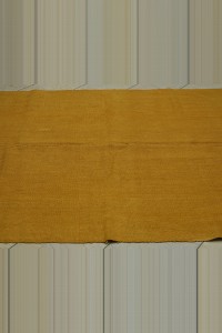5x7 Overdye Saffron Colors Hemp Kilim Rug 164,202 - Turkish Hemp Rug  $i
