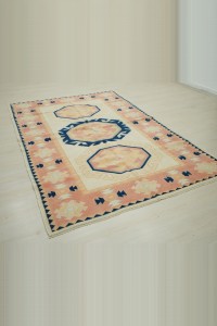 5x7 Wool Vintage Oushak Rug 152,226 - Oushak Rug  $i