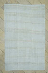 Turkish Hemp Rug 5x8 Modern Stripe Hemp Kilim Rug 160,255