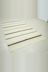 5x8 Stripe Pattern Kilim Rug. 140,242 - Turkish Natural Rug  $i