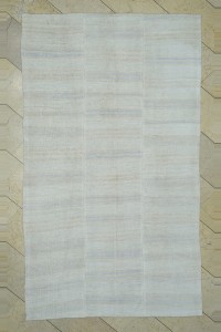 Turkish Hemp Rug 5x8 Striped Hemp Kilim Rug 152,268