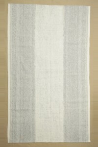 Grey Turkish Rug 5x9 Cotton Goat Hair Rug 160,265