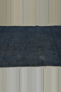 5x9 Overdyed Gray Vintage Oushak Rug 150,265 - Oushak Rug  $i