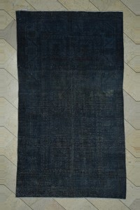 Oushak Rug 5x9 Overdyed Gray Vintage Oushak Rug 150,265
