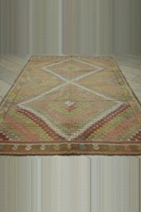 6,4x10 Brown Goat Hair Embroidered Kilim Rug. 195,298 - Turkish Kilim Rug  $i