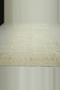6.5x10 Persian Pattern Vintage Oushak Rug. 200,296 - Turkish Carpet Rug  $i