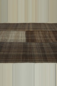 6.5x11.5 Natural Brown Mazandaran Kilim Rug 198,354 - Turkish Natural Rug  $i