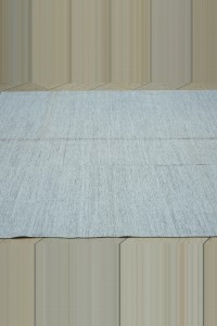 6.5x6.5 Square Ivory Colors Cotton Rug 195,205 - Grey Turkish Rug  $i