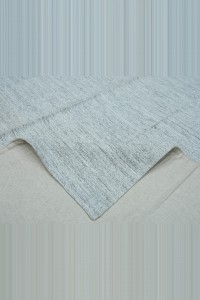 6.5x6.5 Square Ivory Colors Cotton Rug 195,205 - Grey Turkish Rug  $i