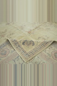 6,5x9.5 Large Vintage Oushak Rug. 198,294 - Oushak Rug  $i