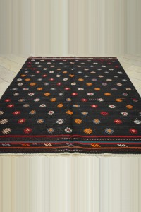 6.5x9 Embroidered Goat Hair Kilim Rug.   195,282 - Goat Hair Rug  $i