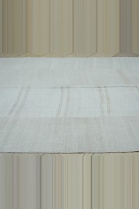 6.5x9 Modern Stripe Hemp Kilim Rug 194,278 - Turkish Hemp Rug  $i