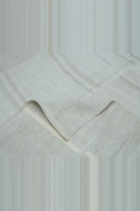 6.5x9 Modern Stripe Hemp Kilim Rug 194,278 - Turkish Hemp Rug  $i