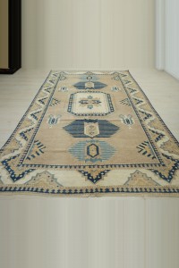 6.6x10 Wool Turkish Carpet Rug 200,307 - Oushak Rug  $i