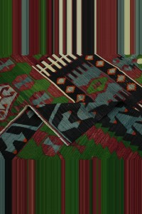 6.6x12 Large Colorful Old Turkish Kilim Rug 202,358 - Turkish Kilim Rug  $i