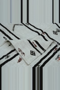 6X10.5 Primitive Stripe Pattern Hemp Rug 170,320 - Turkish Hemp Rug  $i