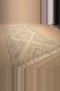 6x10 Denizli Cotton Cicim Kilim Rug.  182,307 - Turkish Kilim Rug  $i