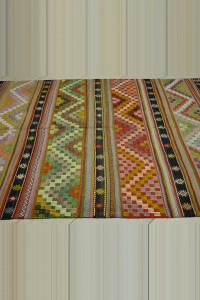 6x10 Stripe Patter Old Turkish Kilim Rug. 178,293 - Turkish Kilim Rug  $i
