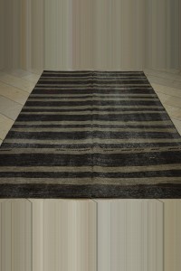 6x10 Striped Pattern Goat Hair Kilim Rug 182,295 - Goat Hair Rug  $i