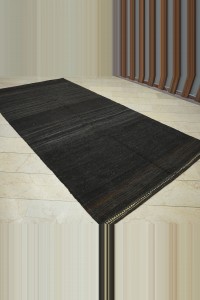 6x11.6 Natural Goat Hair Woven Kilim Rug 173,354 - Goat Hair Rug  $i