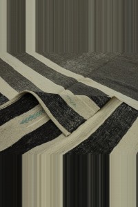 6x11 Flat Weave Gray Goat Hair Kilim Rug  188,334 - Goat Hair Rug  $i