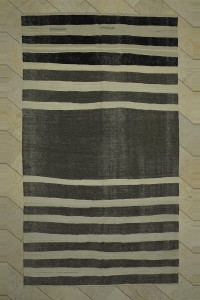 Goat Hair Rug 6x11 Flat Weave Gray Goat Hair Kilim Rug  188,334