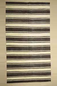 Turkish Natural Rug 6x11 Minimalist Decor Natural Wool Kilim Rug. 185,336