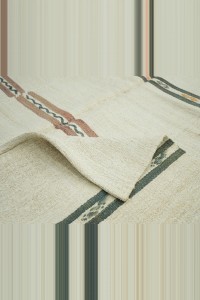 6x12 Etnic Stripe Organic Hemp Kilim Rug 178,352 - Turkish Hemp Rug  $i