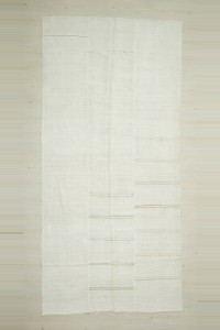 Turkish Hemp Rug 6x12 Minimalist Decor Hemp Kilim Rug 170,358