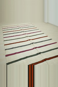 6x12 Striped Design Organic Hemp Rug 183,367 - Turkish Hemp Rug  $i