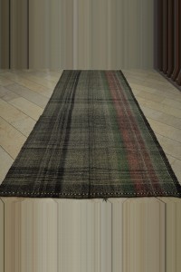 6x13 Primitive Striped Goat Hair Kilim Rug  168,368 - Goat Hair Rug  $i
