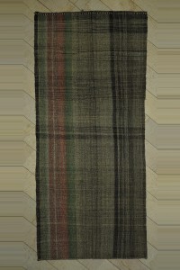 Goat Hair Rug 6x13 Primitive Striped Goat Hair Kilim Rug  168,368