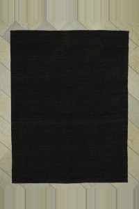 Goat Hair Rug 6x7.5 Dark Brown Goat Hair Kilim Rug 180,228