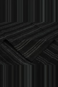6x8 Gray Stripe Dark Brown Goat Hair Rug 177,254 - Goat Hair Rug  $i