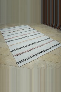 6x9.5 Striped turkish hemp kilim rug 184,290 - Turkish Hemp Rug  $i