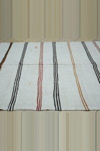 6x9.5 Striped turkish hemp kilim rug 184,290 - Turkish Hemp Rug  $i