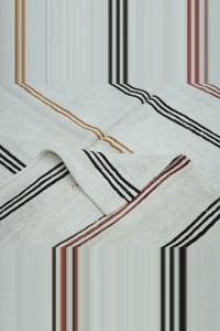 6x9.5 Striped turkish hemp kilim rug 184,290 - Turkish Hemp Rug  $i