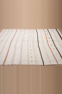 6x9 Mimimalist Decor Hemp Kilim Rug 185,284 - Turkish Hemp Rug  $i